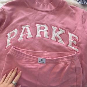 PARKE Pink Crew Neck Sweater